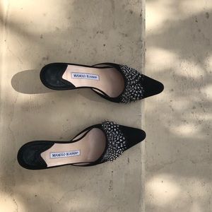 Manolo Blahnik Feather Mules 🕊